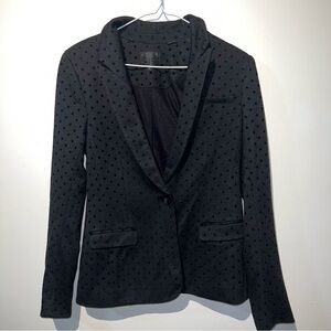 Guess Black blazer with polka dots
